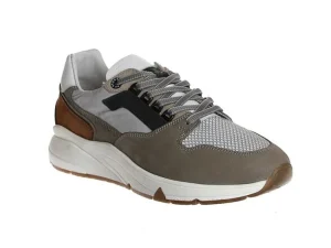 Sneakers^Berkelmans 221042 Zandvoort grey nubuck