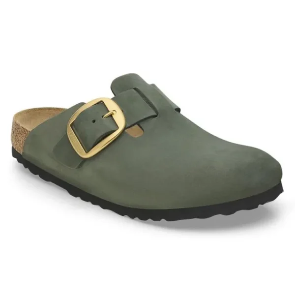 Slippers^Birkenstock Boston Big Buckle 1028033 thyme