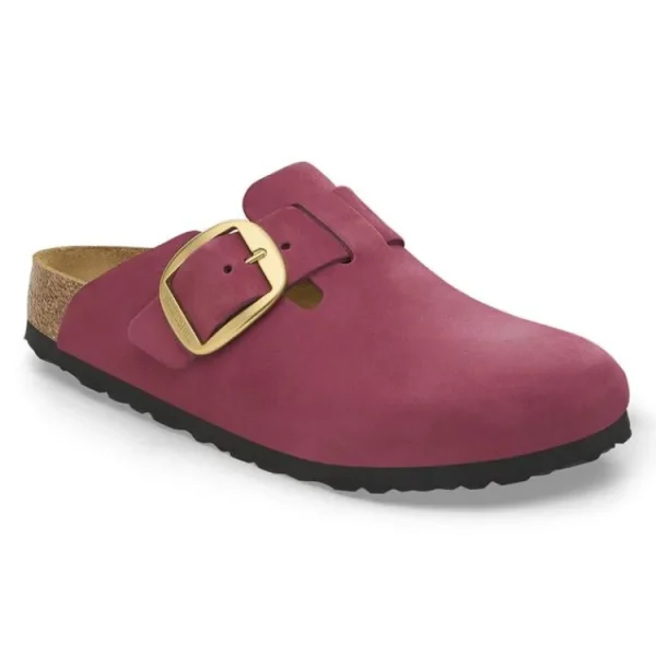 Slippers^Birkenstock Boston Big Buckle 1028058 berry crush