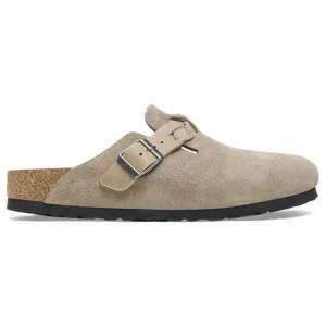 Instappers^Birkenstock Boston Braided 1026694 taupe