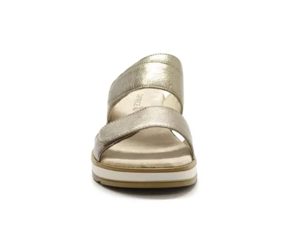 Slippers^Caprice 9-27250-42 taupe metallic