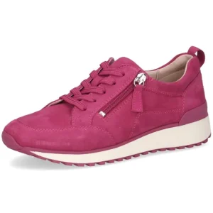 Sneakers^Caprice 9-23702-42 fuchsia suede