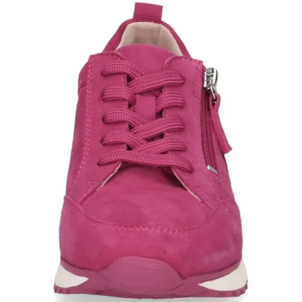 Sneakers^Caprice 9-23702-42 fuchsia suede