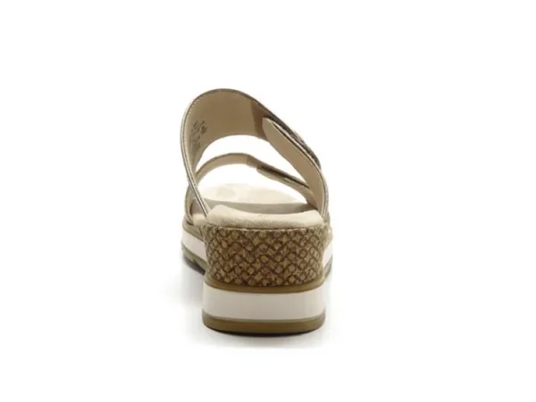 Slippers^Caprice 9-27250-42 taupe metallic