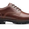 Veterschoenen^Clarks BATCOMBE TIE dark tan lea