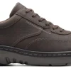 Veterschoenen^Clarks PRO LACE dark brn tumbled