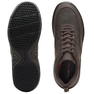 Veterschoenen^Clarks PRO LACE dark brn tumbled