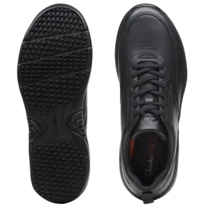 Sneakers^Clarks PRO LACE black leather