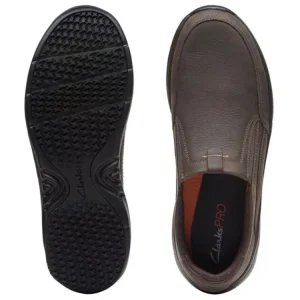 Instappers^Clarks PRO STEP dark brn tumbled