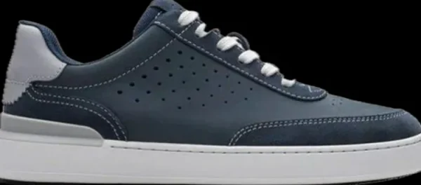 Veterschoenen^Clarks COURTLITE RUN navy nubuck