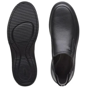 Instappers^Clarks Donaway Step black leather