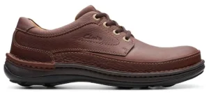 Veterschoenen^Clarks Nature Three mahogany leather