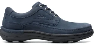 Veterschoenen^Clarks Nature Three navy nubuck