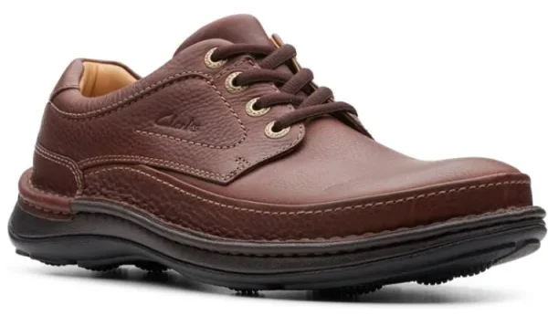 Veterschoenen^Clarks Nature Three mahogany leather