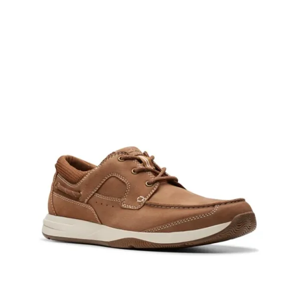 Sneakers^Clarks SAILVIEW LACE light tan nubuck