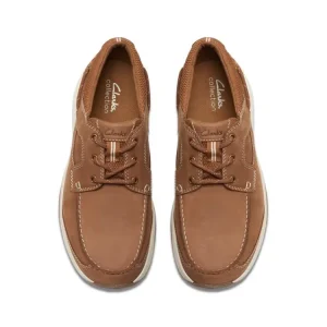 Sneakers^Clarks SAILVIEW LACE light tan nubuck