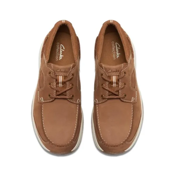 Sneakers^Clarks SAILVIEW LACE light tan nubuck