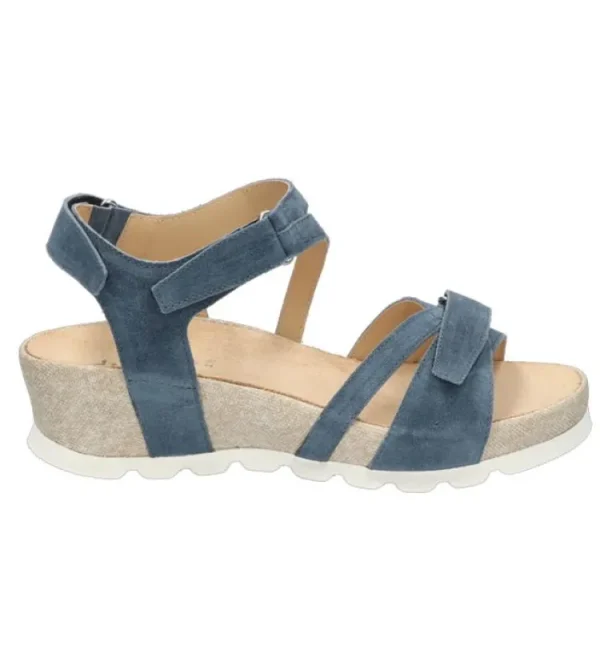 Sandalen^Durea 7421 wijdte H blauw