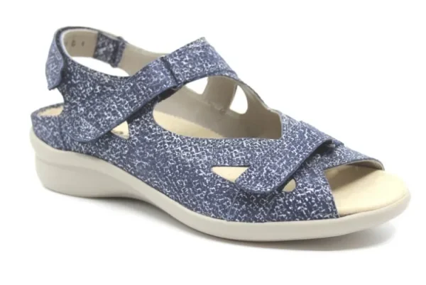 Sandalen^Durea 7376 wijdte K Blauw