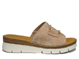 Slippers^Gabor 42.892 sand (uni+gold)