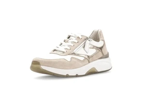 Sneakers^Gabor Rollingsoft 66.896 weiss/oak/puder