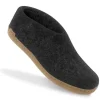 Pantoffels^Glerups A shoe Charcoal