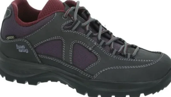 Outdoorschoenen^Hanwag 201501 Asphalt-Dark-Garnet