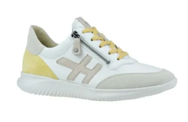 Sneakers^Hartjes 162.1142 Beige geel