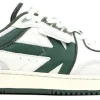 Sneakers^Kaotiko Boston Piping AO005 White - Grass Green