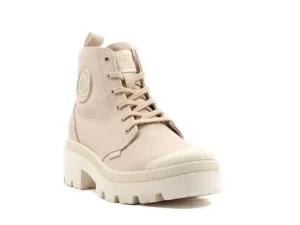 Veterschoenen^Palladium Pallabase Twill 96907 Nude Dust