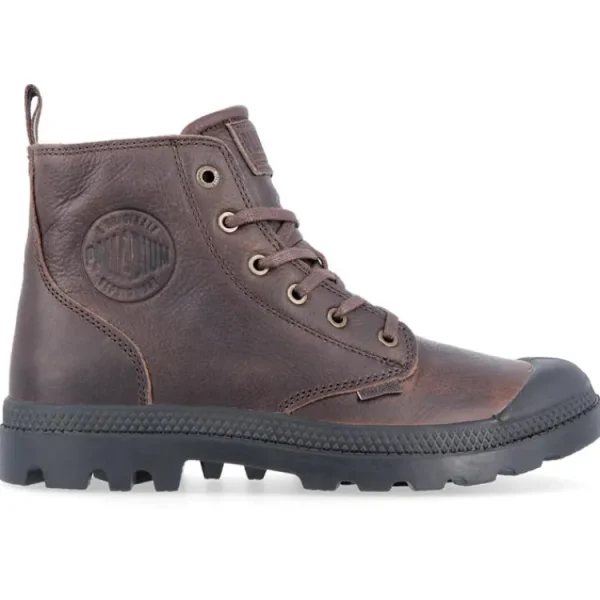 Veterschoenen^Palladium Pampa Zip Leather 76888 Bison