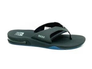 Slippers^Reef Fanning GUNMETAL-OCEAN