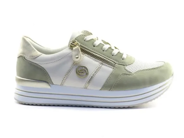 Sneakers^Remonte D1327 salbei/offwhite/muschel/offwhi