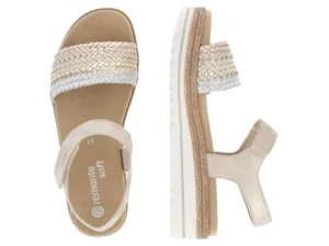 Sandalen^Remonte D0Q58 copper-gold-silver/muschel