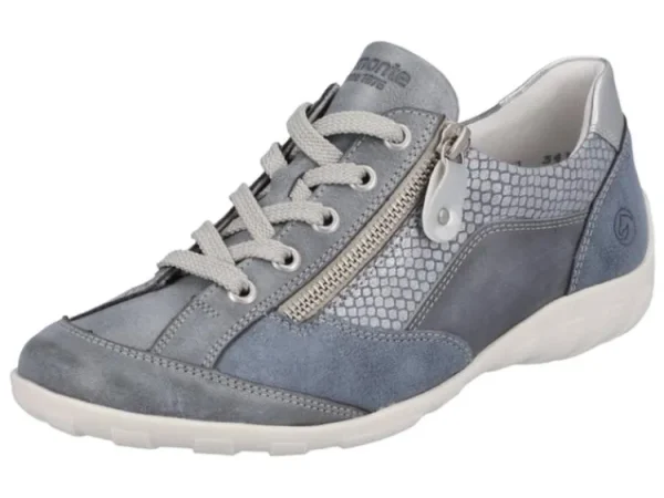 Sneakers^Remonte R3410 whiteblue/adria/silber/silver/