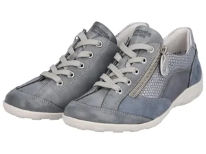 Sneakers^Remonte R3410 whiteblue/adria/silber/silver/