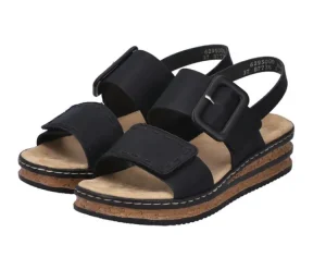 Sandalen^Rieker 62950 schwarz