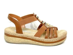 Sandalen^Rieker V0921 cayenne