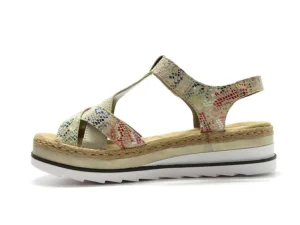 Sandalen^Rieker V7919 beige-multi/muschel