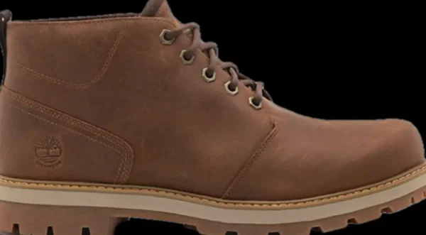 Veterschoenen^Timberland Britton Road Mid Rust Full Grain