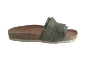 Slippers^Verbenas rocio Khaki (serraje kaki)