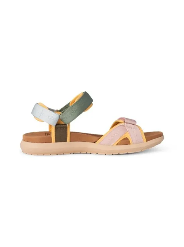 Sandalen^Woden Line Lite Groen Combi