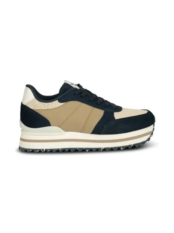 Sneakers^Woden Ronja Plateau Navy Multi