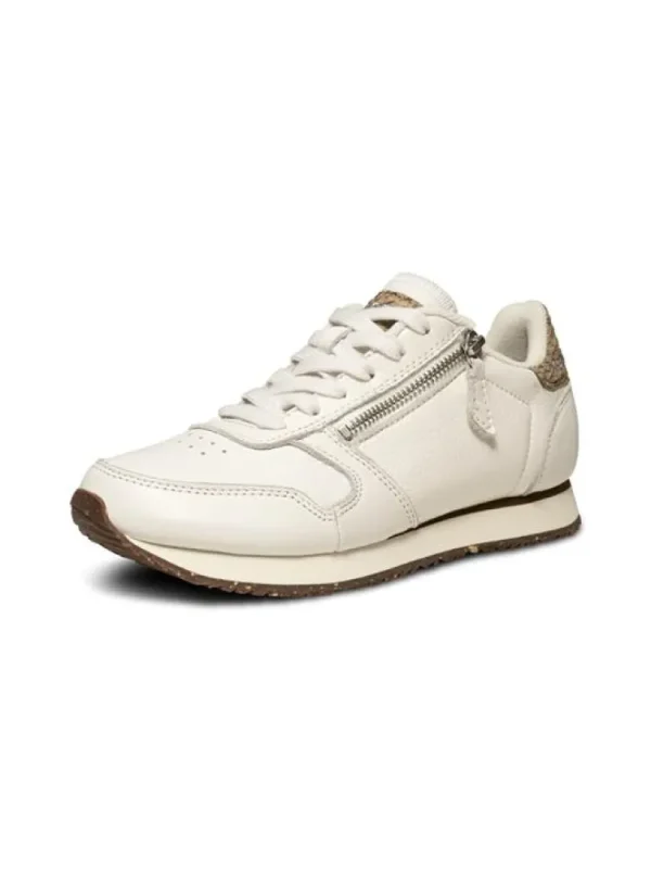 Sneakers^Woden Ydun Leather Zip Wit