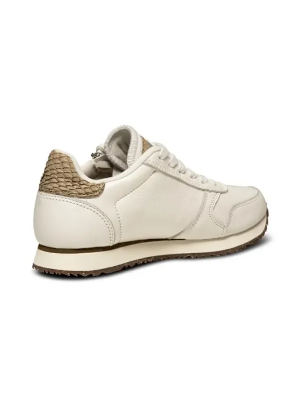 Sneakers^Woden Ydun Leather Zip Wit